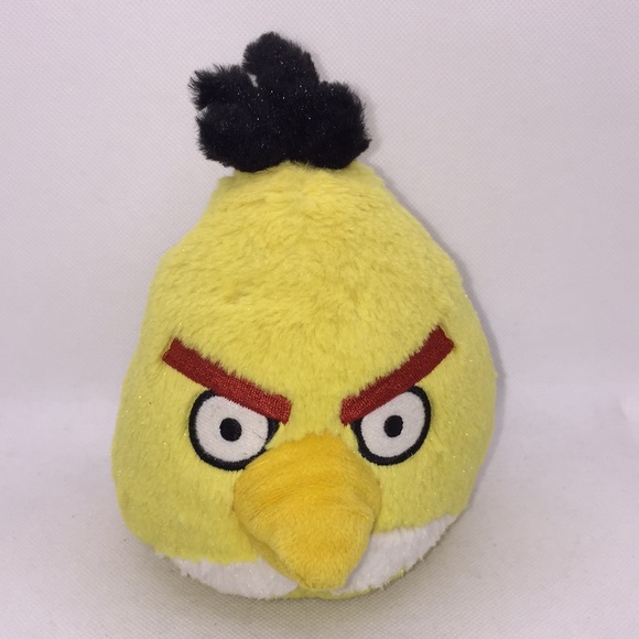Angry Birds 6” Yellow Bird Chuck Plush Stuffed Toy - Picture 1 of 8